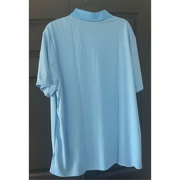 adidas Men's Performance Heathered Polo Shirt - Picture 3 of 5